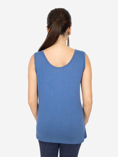 Canotta Donna Curvy Oversize a Spalla Larga in Viscosa Elasticizzata