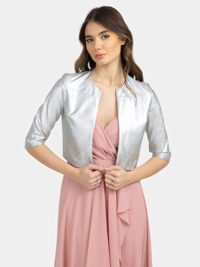 Nadine Coprispalle donna elegante cerimonia similpelle effetto metallizzato BOSTON-125