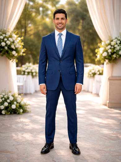 Abito Uomo Fresco di Lana 100% Lana Vergine Regular Fit