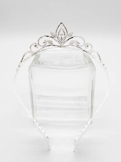 Fashion Jewelry Diadema Corona Argento con Strass per 18 Anni ed Eventi A99035-1000