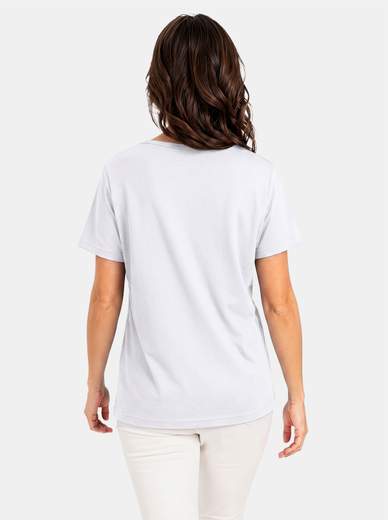 Women's Made in Italy 100% Cotton T-Shirt with Print E110
