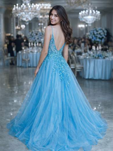 Abito Lungo da Principessa per 18° Compleanno Glitterato 97398f