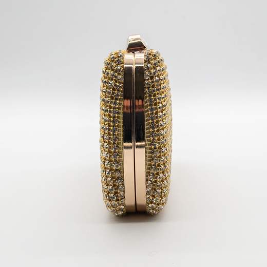 Pochette da Cerimonia Oro con Strass