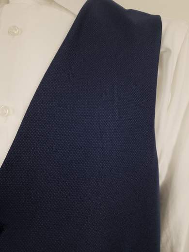 Men's Three-Piece Tailored Suit with Satin Lapels AB0556-D4