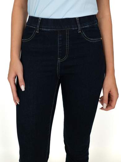 Emanuela Costa Jeans Con Elastico In Vita Donna Elasticizzati Capri Slim Fit