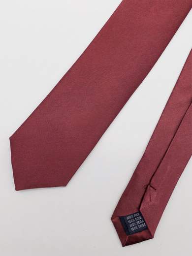 Pure Silk Solid Color Slim Tie 5 cm