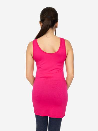 Women's Long Slim Fit Tank Top – Basic Stretch Viscose Model