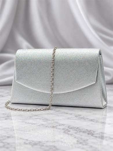 MICHELLE MOON Pochette Argento Glitterata da Cerimonia HL3569-ARGENTO