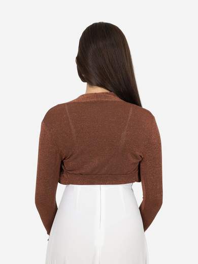 Coprispalle Elegante Corto da cerimonia in Lurex Donna Slim Fit