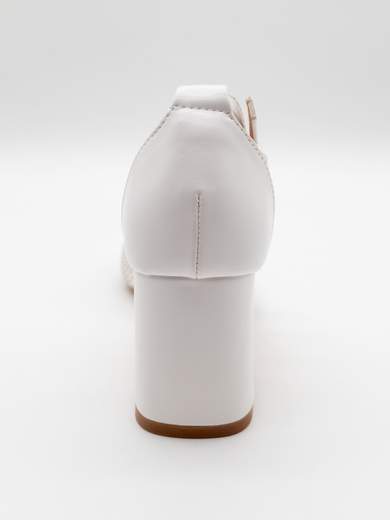 Décolleté da sposa bianca tacco 7 cm