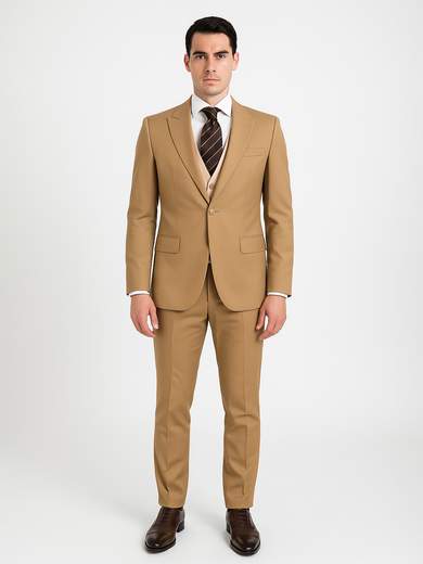 MARCEL MOREL Abito Uomo Drop 8 Slim Fit Tre Pezzi – Giacca Un Bottone, Gilet e Pantalone AY271A-PA01-GLT01-D8