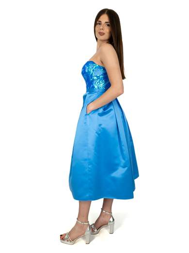 ALLURE Abito Longuette Cerimonia Elegante Per La Mamma Sposa O Sposo