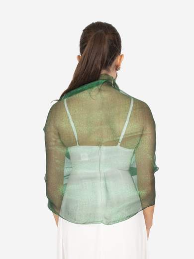 STRABELLO CERIMONIA Stola da Cerimonia in Seta e Lurex con Doppio Velo – 66x188 cm STOLA-SETA