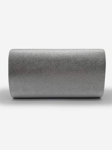 Pochette Argento da Cerimonia Elegante con Strass e Tracolla