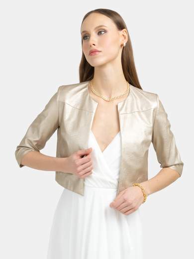 Nadine Coprispalle donna elegante cerimonia similpelle effetto metallizzato BOSTON-125