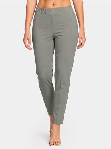 PERLA Women’s Summer Stretch Slim Fit Pants with Elastic Waist Made in Italy ILARIA-EST
