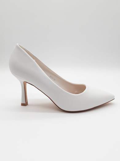 White Bridal Pumps with 8 cm Heel