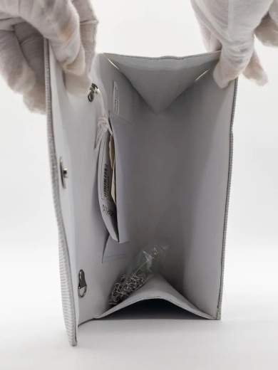 Pochette da Cerimonia Bianca con Catenella