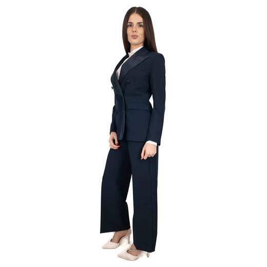 Pantaloni a Palazzo Eleganti Stile Raffinato per Donne con Vita Alta