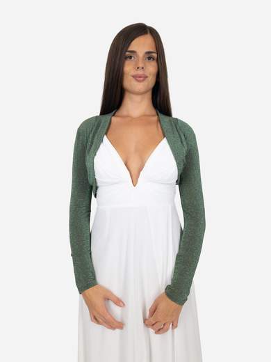 Coprispalle Elegante Corto da cerimonia in Lurex Donna Slim Fit