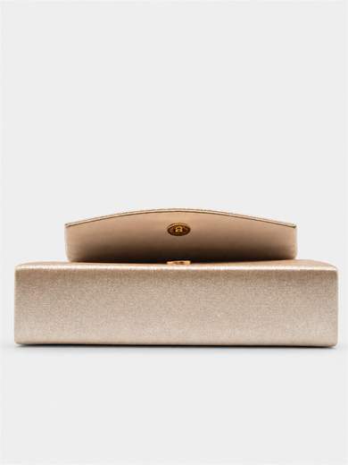 Pochette Oro Glitterata da Cerimonia con Catenella HL3569-ORO