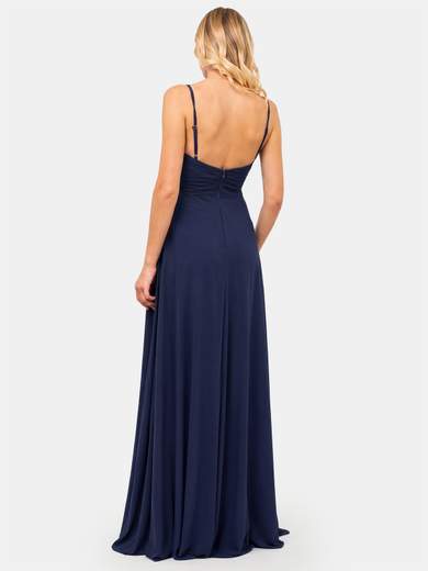 Abito lungo da cerimonia elegante in georgette