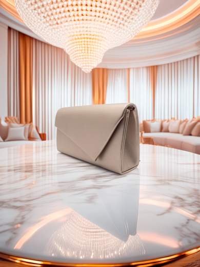 JESSICA Pochette da Cerimonia Rosa Antico con Catenella Removibile A-2599-ROSA-ANTICO