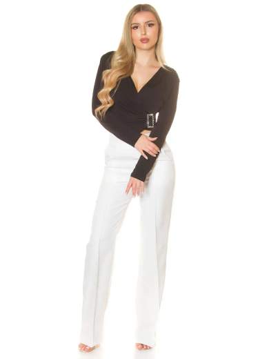 KOUCLA Camicetta Corta con Fibbia Glitterata 0000LT39839