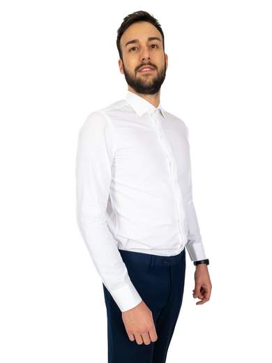 Camicia Bianca da Uomo Comfort Fit: Eleganza e Comfort per Ogni Occasione