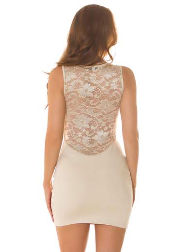 Vestito Corto Aderente Con Pizzo Per Serate Glamour