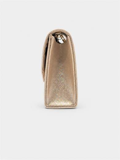 Pochette Oro Glitterata da Cerimonia con Catenella HL3569-ORO