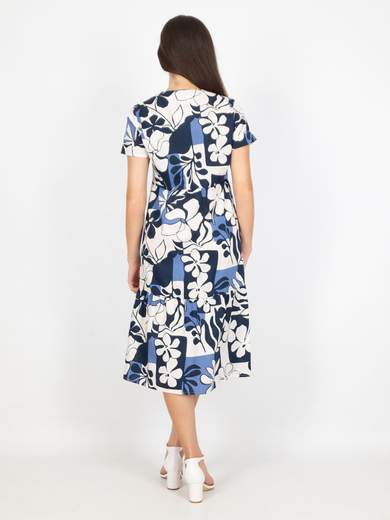 Meteore Vestito Donna Estivo A Fiori Da Giorno Casual A Mezza Manica