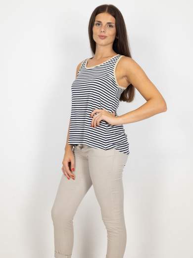 Bucle Canotta Lunga Donna Spalla Larga Morbida Estiva in Viscosa