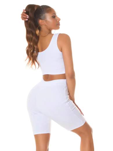 KOUCLA Completo Sportivo Sexy con Taglio Frontale 0000SET6166