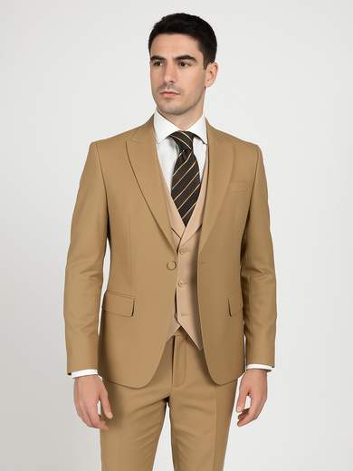 MARCEL MOREL Abito Uomo Drop 8 Slim Fit Tre Pezzi – Giacca Un Bottone, Gilet e Pantalone AY271A-PA01-GLT01-D8