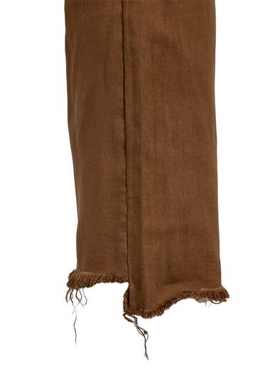 Women's Stretch Crop Flare Jeans with Asymmetric Hem 3D-6826
