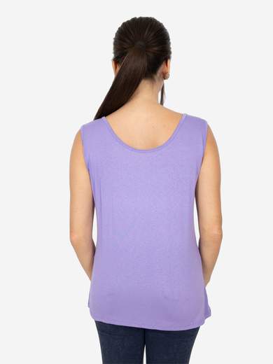 Canotta Donna Curvy Oversize a Spalla Larga in Viscosa Elasticizzata