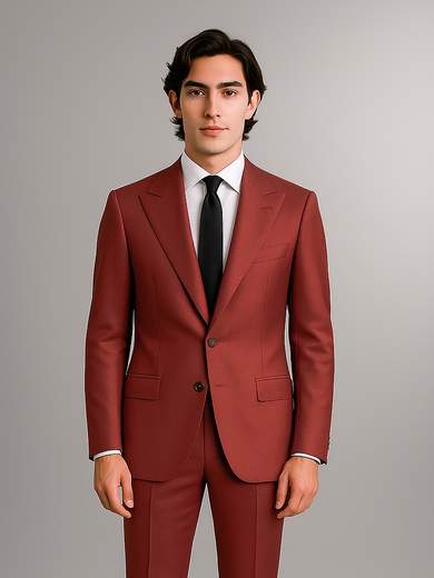 MARCEL MOREL Abito Uomo Slim Fit Drop 8 Giacca e Pantalone Misto Viscosa AB0469-420-AY279A-D8