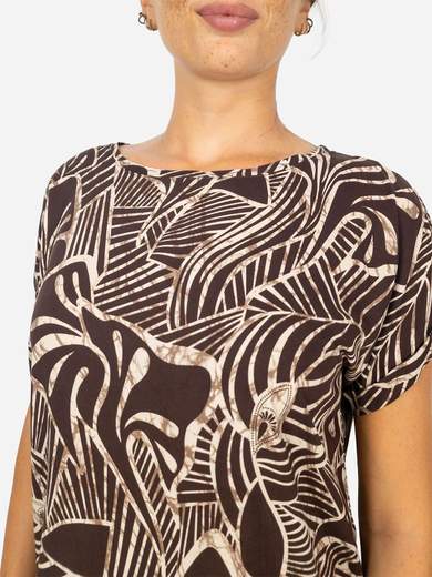Bucle Blusa fantasia donna in viscosa Made in Italy M6717F92