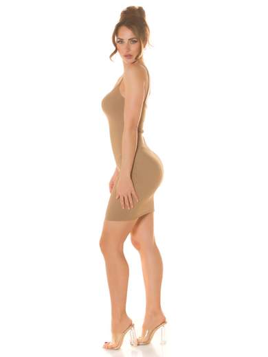 Mini abito aderente con spalline sottili – Estivo e leggero