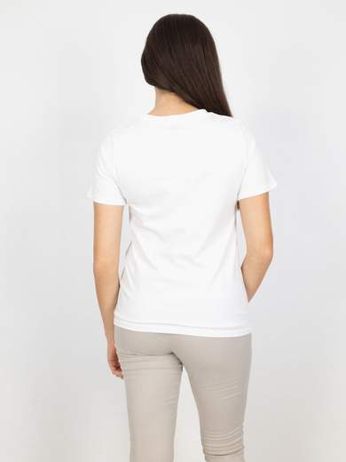 Bucle T-shirt Maniche Corte Donna In Cotone Con Stampe E Strass