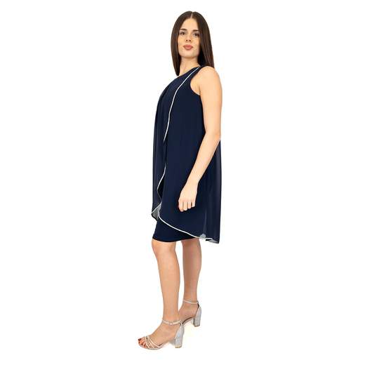 Frank Lyman Abito Cerimonia Donna Corto Tubino con Strass Taglie Forti