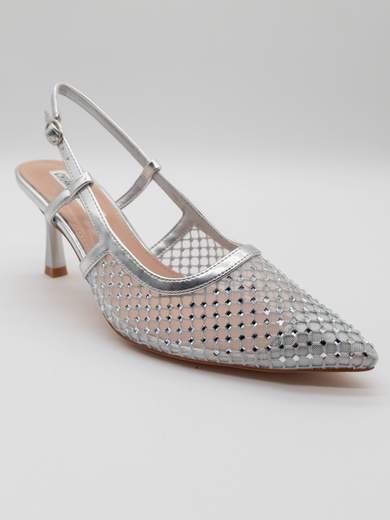Slingback eleganti da cerimonia con tacco a clessidra