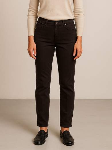 Emanuela Costa Jeans donna in fustagno elasticizzato a 5 tasche vita medio alta gamba dritta EC6833