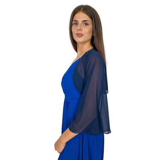 STRABELLO CERIMONIA Coprispalle Elegante Cerimonia in Georgette Donna Manica campana