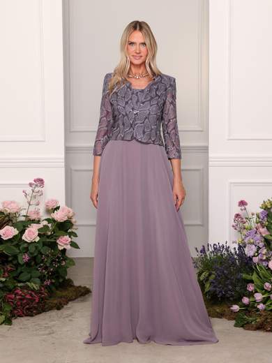 Bianca Brandi Abito lungo con giacca elegante da cerimonia mamma della sposa e dello sposo 29651
