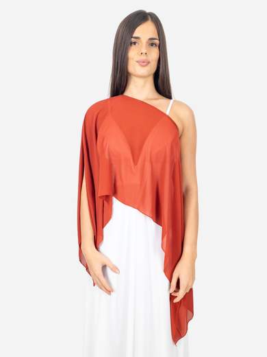 Stola a mantella elegante da cerimonia in georgette