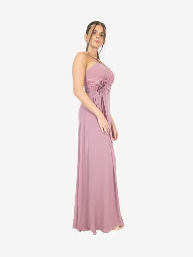 Tuta Elegante da Cerimonia con Pantalone e Gonna in Chiffon