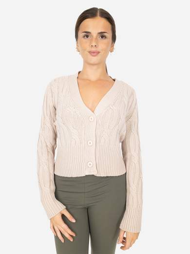 CARMEN Cardigan donna in lana con scollo a V e bottoni WF5115