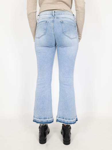 Ormi Jeans Jeans Cropped Flare Donna Zampa Elasticizzati Slim Fit